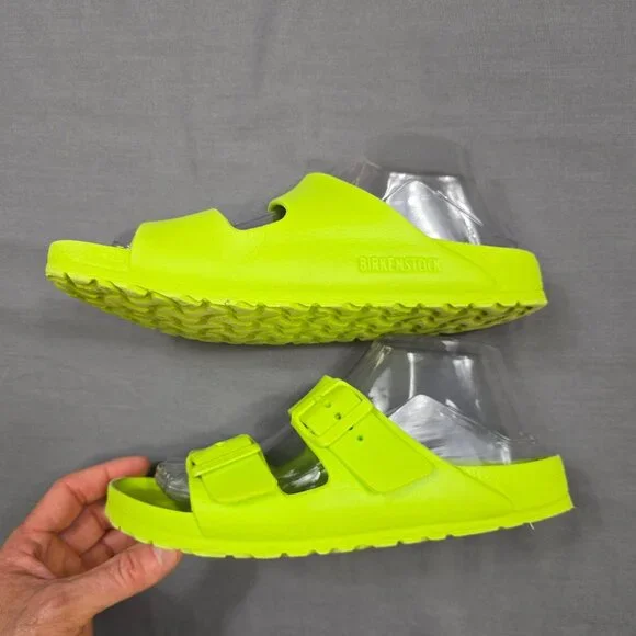 Birkenstock Arizona EVA Neon Active Lime Sandals 38 EU Women’s 7 Men’s 5 Green - Picture 3 of 5
